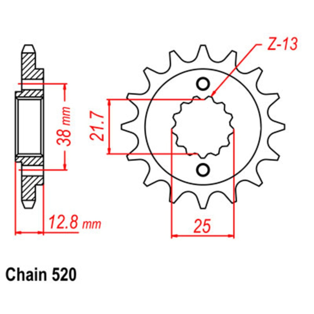 New SUPERSPROX 16T Sprocket - Front For KAWASAKI 10-163-16 | Australian Moto Spares