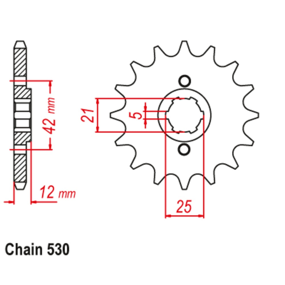 New SUPERSPROX 15T Sprocket - Front For YAMAHA 10-17A-15 | Australian Moto Spares