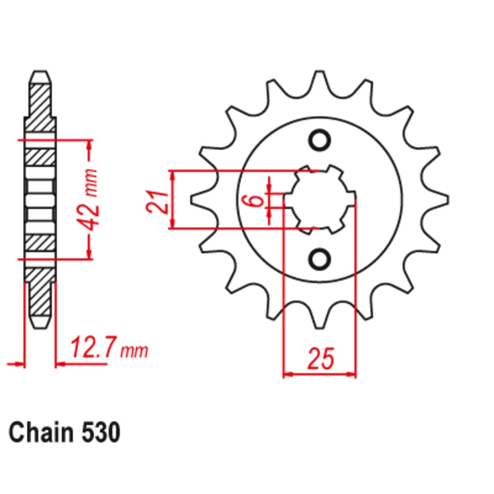 New SUPERSPROX 17T Sprocket - Front For HONDA 10-300-17 | Australian Moto Spares