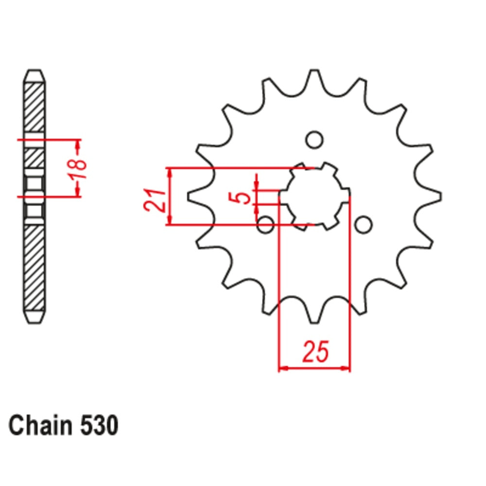 New SUPERSPROX 15T Sprocket - Front For KAWASAKI Z250 10-336-15 | Australian Moto Spares