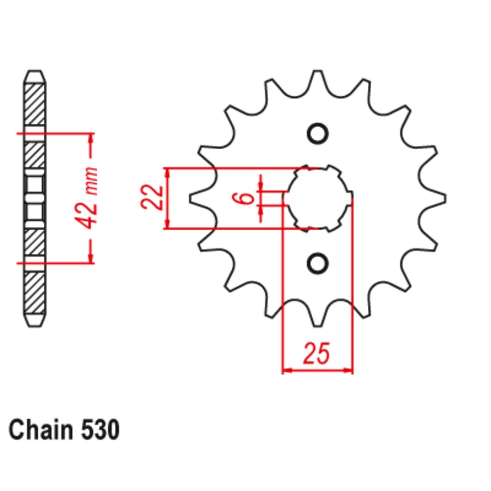 New SUPERSPROX 17T Sprocket - Front For HONDA 10-344-17 | Australian Moto Spares