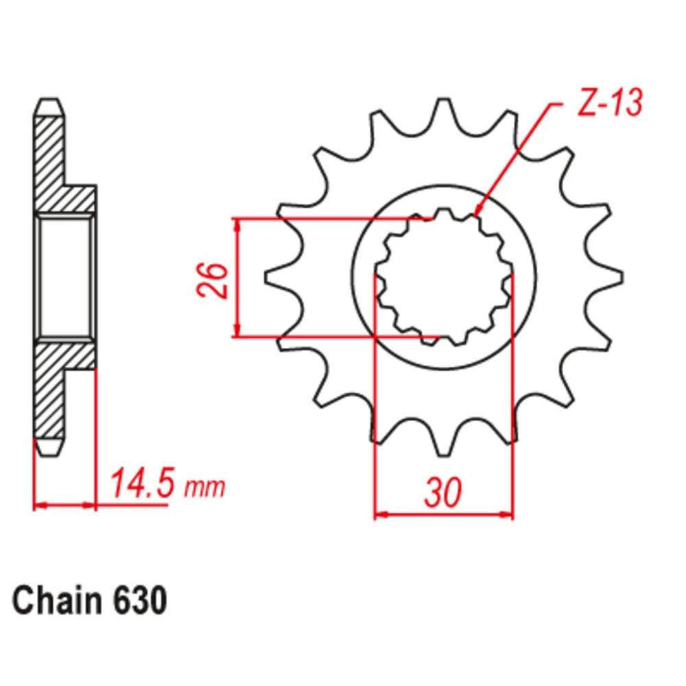 New SUPERSPROX 15T Sprocket - Front For HONDA CB750K, CB750, CBX1000 10-422-15 | Australian Moto Spares