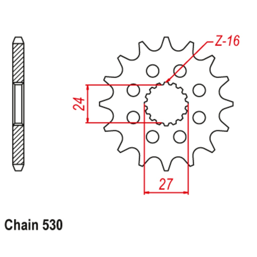 New SUPERSPROX 18T Sprocket - Front For SUZUKI 10-423-18 | Australian Moto Spares