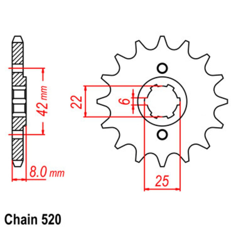 New SUPERSPROX 15T Sprocket - Front For HONDA 10-429-15 | Australian Moto Spares