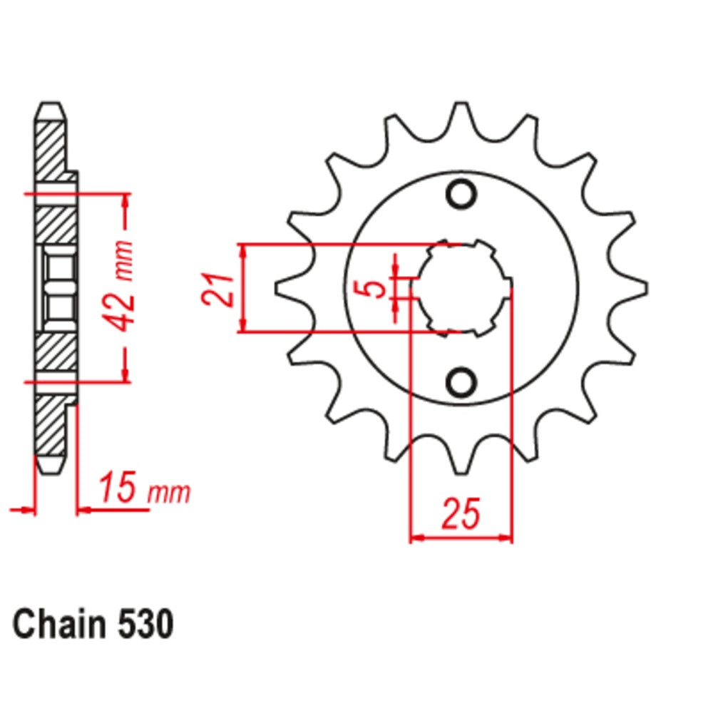 New SUPERSPROX 14T Sprocket - Front For DUCATI 500 SL PANTAH SPORT 10-492-14