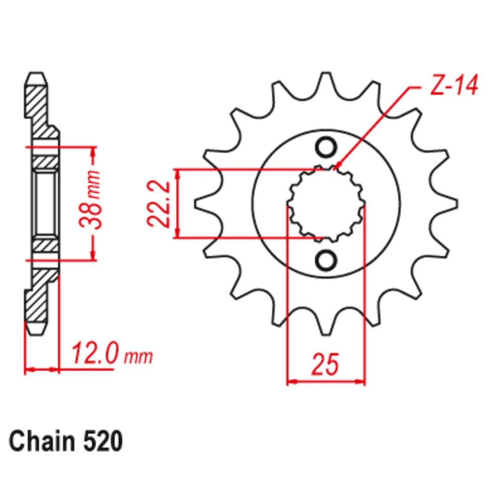 New SUPERSPROX 15T Sprocket - Front For DUCATI 750 PASO, 750 SPORT 10-495-15 | Australian Moto Spares