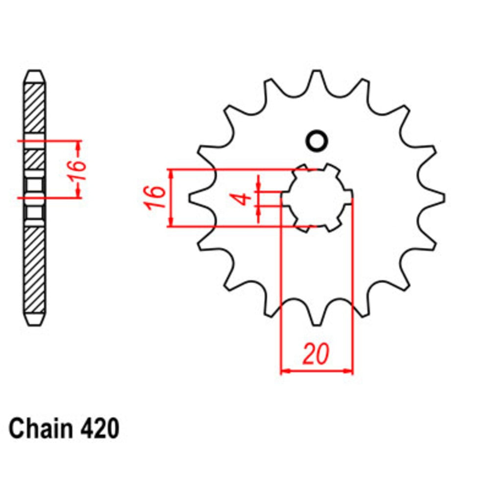 New SUPERSPROX 13T Sprocket - Front For SUZUKI RM100, RM60, RM65 10-517-13