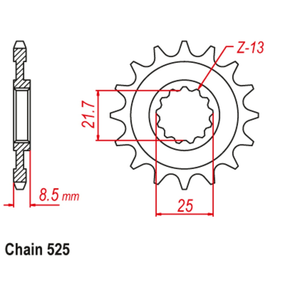 New SUPERSPROX 15T Sprocket - Front For KAWASAKI 10-537-15 | Australian Moto Spares