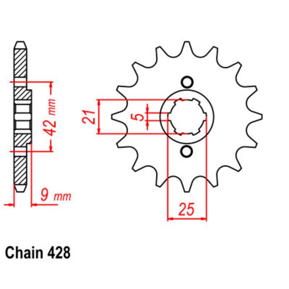 New SUPERSPROX 19T Sprocket - Front For YAMAHA XT350 10-55V-19 | Australian Moto Spares