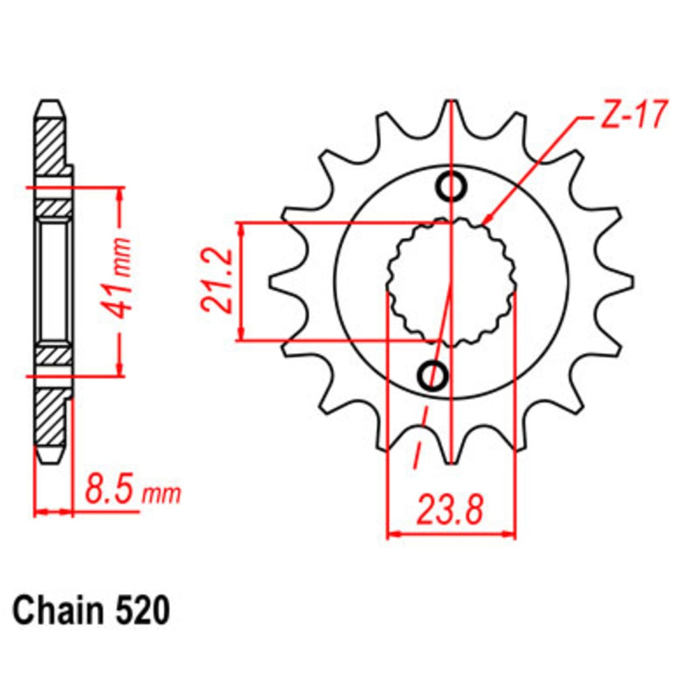 New SUPERSPROX 14T Sprocket - Front For HONDA 10-587-14 | Australian Moto Spares