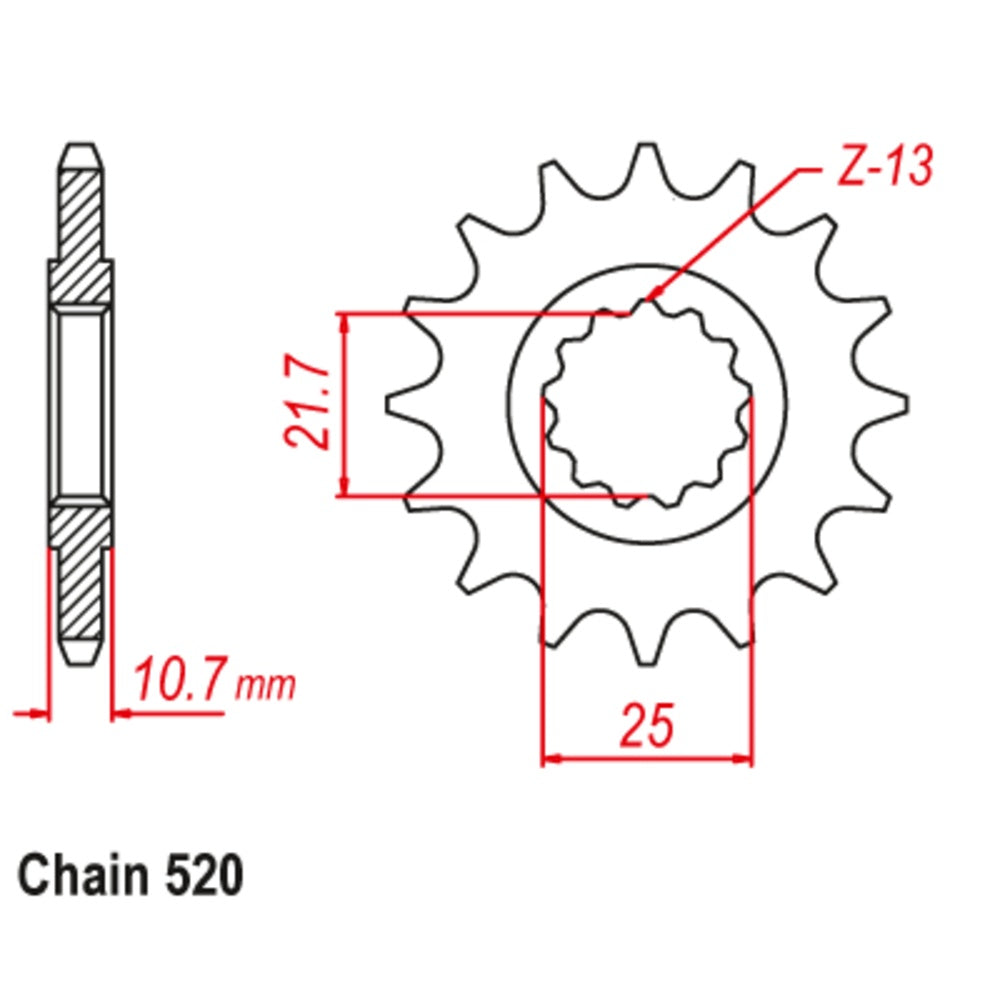 New SUPERSPROX 15T Sprocket - Front For YAMAHA XJ6N, FZ6R, XJ6S 10-595-15 | Australian Moto Spares