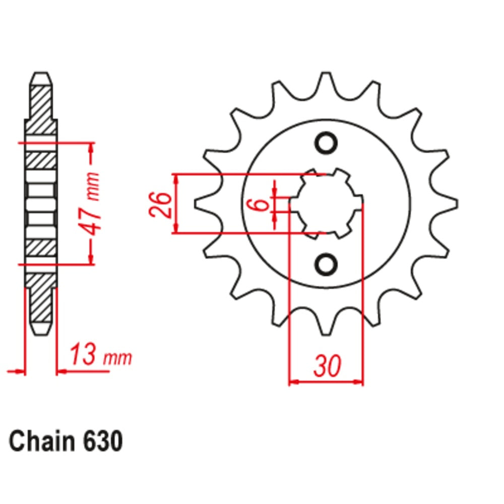 SUPERSPROX 16T Sprocket - Front For YAMAHA XV1000R TR-1 CHAIN DRIVE 10-5A8-16 | Australian Moto Spares