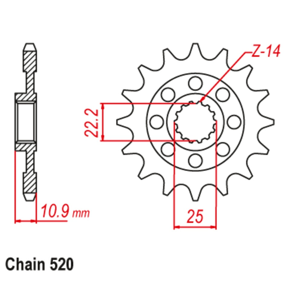 New SUPERSPROX 15T Sprocket - Front For APRILIA, SWM 10-707-15 | Australian Moto Spares