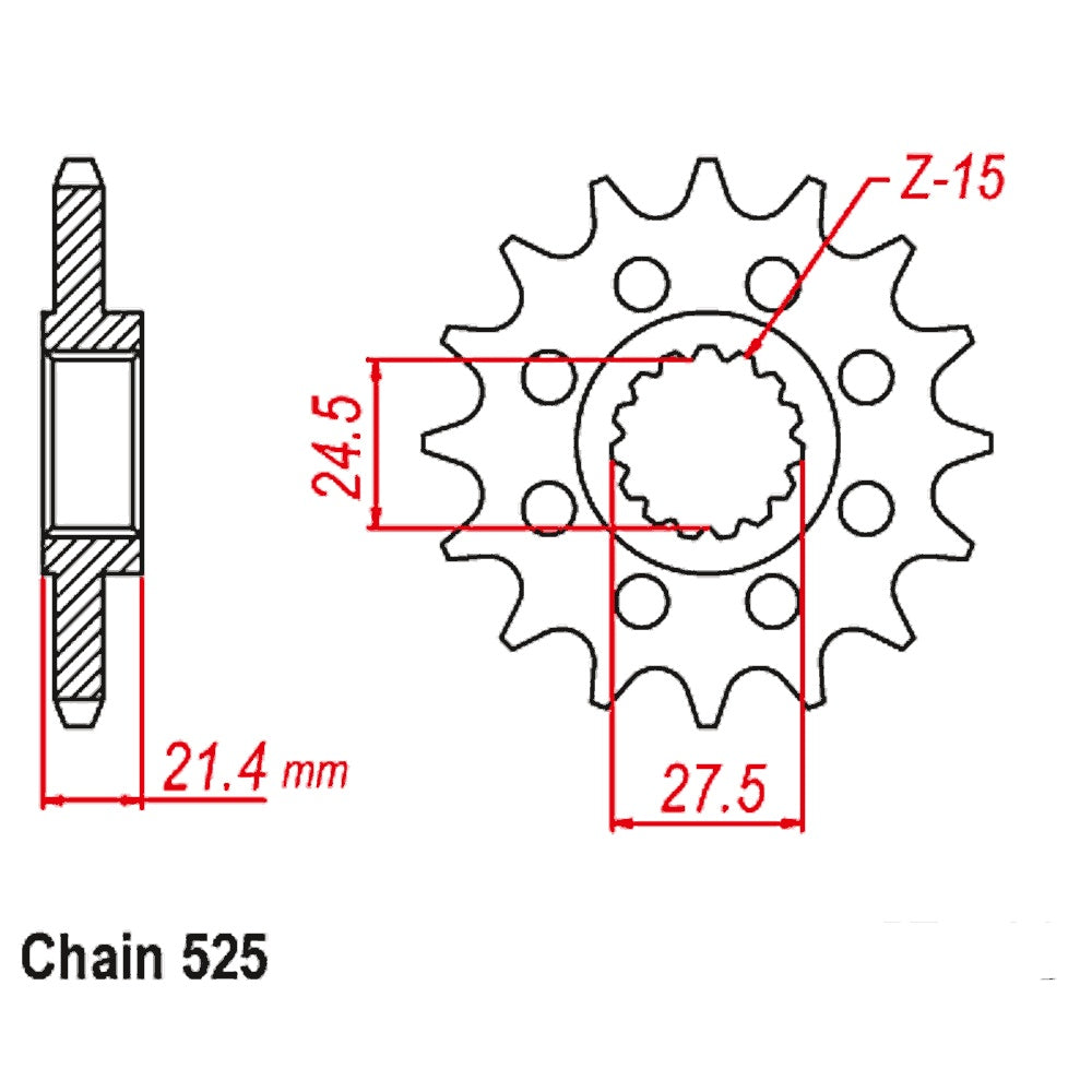 New SUPERSPROX 15T Sprocket - Front For APRILIA 10-709-15 | Australian Moto Spares