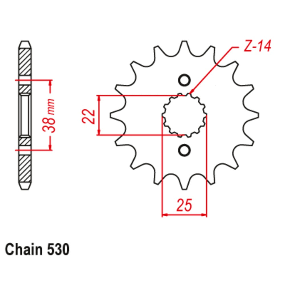 New SUPERSPROX 15T Sprocket - Front For DUCATI 750 INDIANA 10-726-15 | Australian Moto Spares
