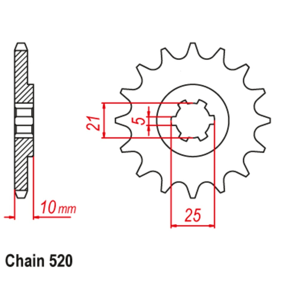 New SUPERSPROX 15T Sprocket - Front For CAGIVA 10-728-15 | Australian Moto Spares