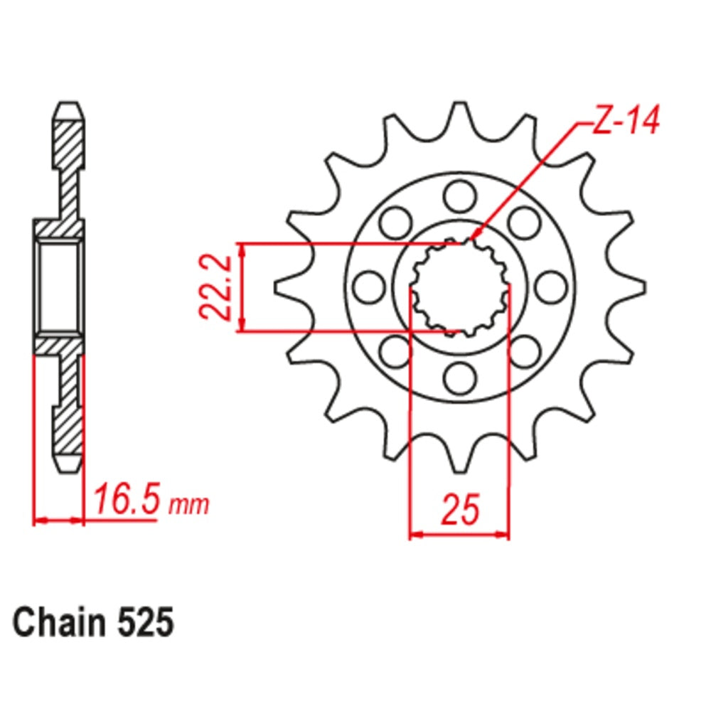 New SUPERSPROX 15T Sprocket - Front For DUCATI 10-741-15 | Australian Moto Spares
