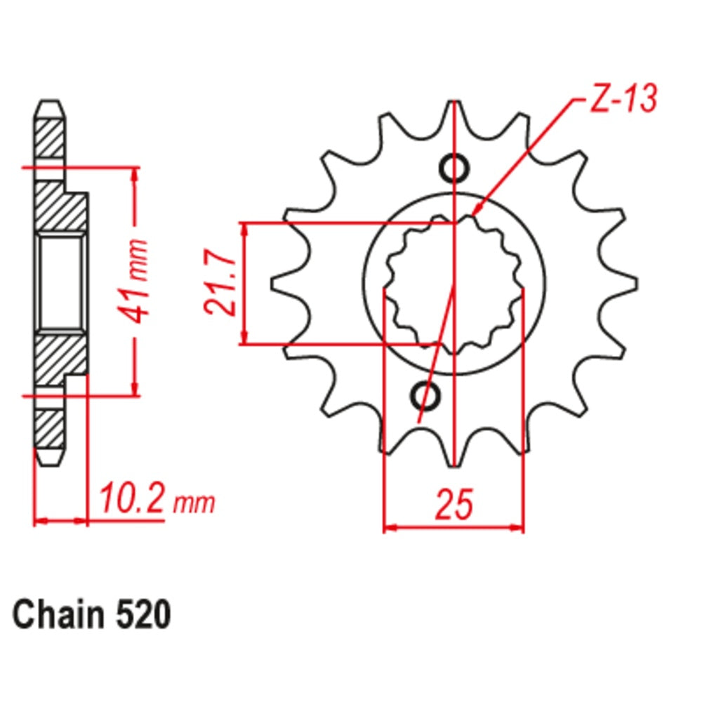 New SUPERSPROX 16T Sprocket - Front For APRILIA, DERBI, HONDA, YAMAHA 10-9MN-16 | Australian Moto Spares