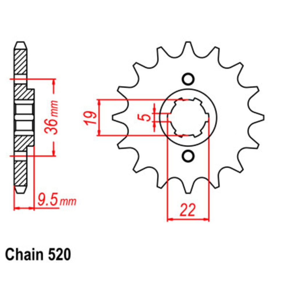 New SUPERSPROX 15T Sprocket - Front For HONDA 10-KA4-15 | Australian Moto Spares