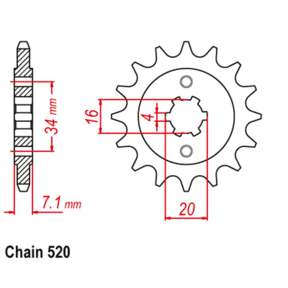 New SUPERSPROX 14T Sprocket - Front For KTM 125 DUKE, 200 DUKE 10-KT9-14 | Australian Moto Spares