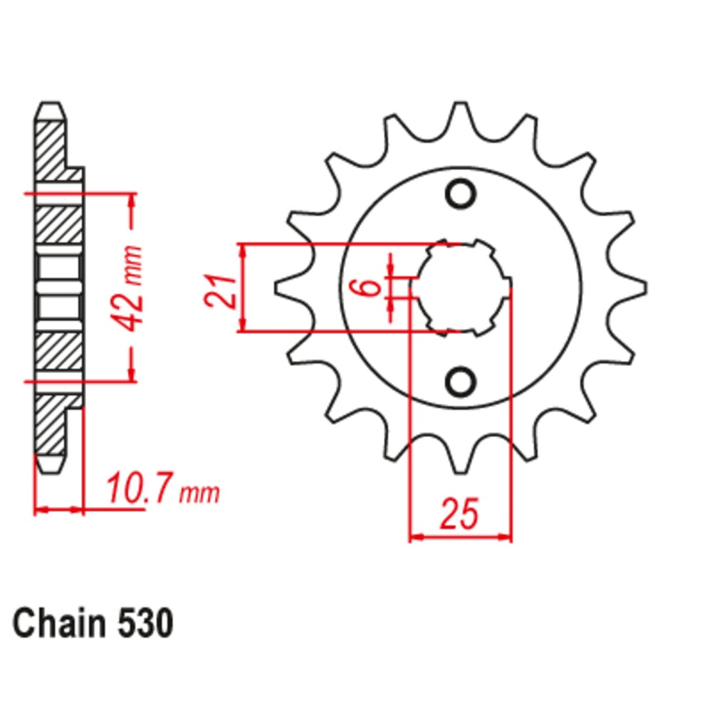 New SUPERSPROX 16T Sprocket - Front For HONDA CBX550 10-MA7-16 | Australian Moto Spares