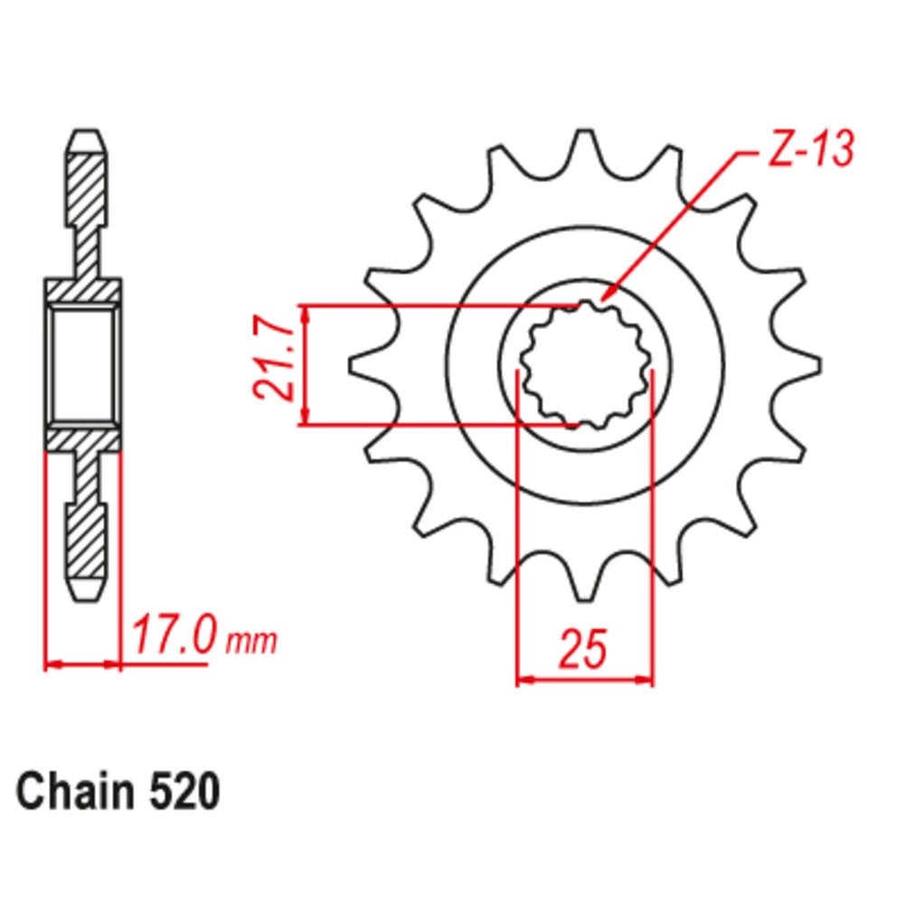 New SUPERSPROX 15T Sprocket - Front For HONDA 10-MGZ-15 | Australian Moto Spares
