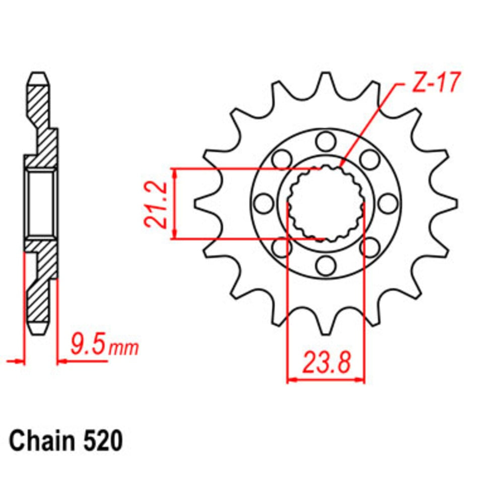 New SUPERSPROX 13T Sprocket - Front For HONDA 10-ML4-13