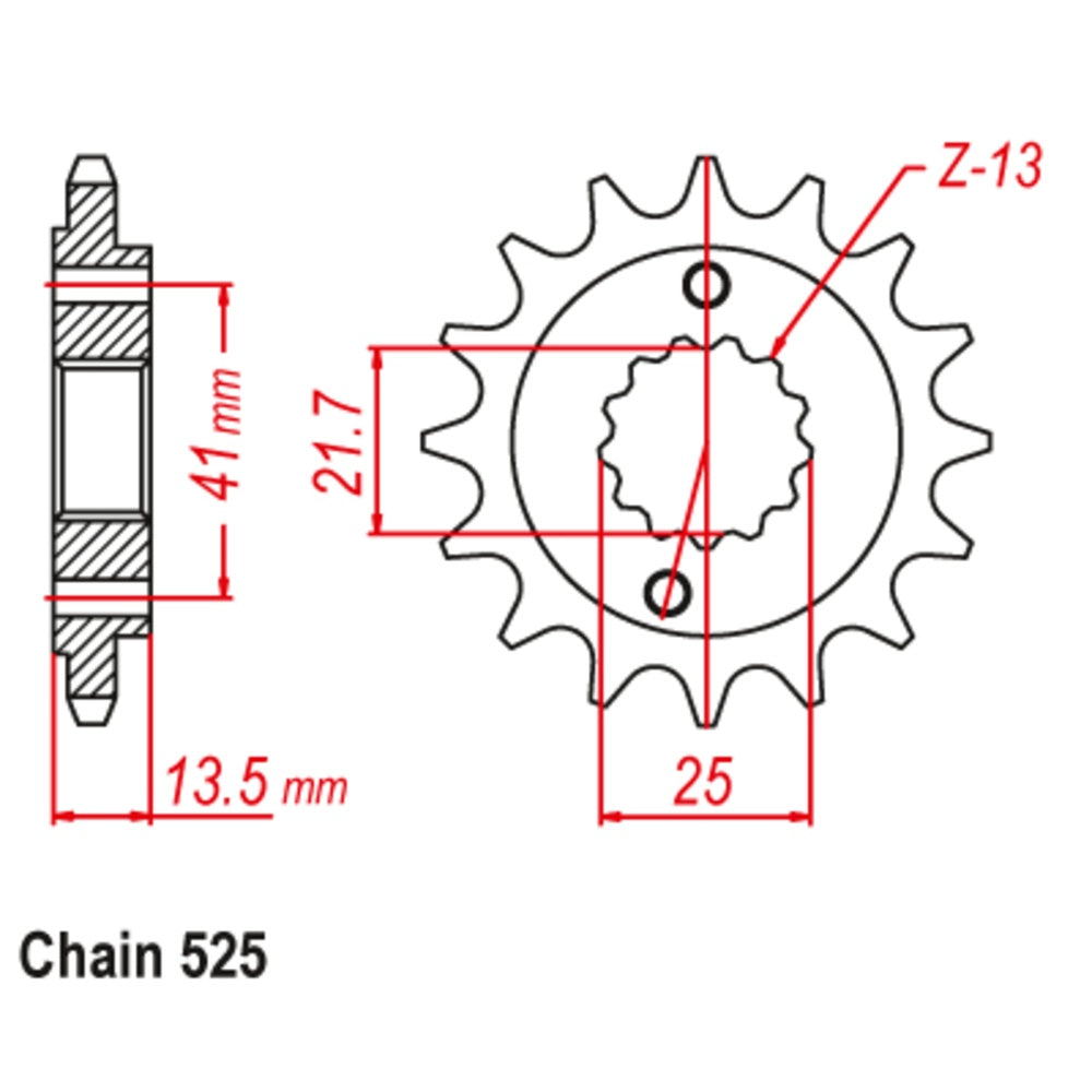 New MTX 15T Sprocket - Front For HONDA 10-MN8-15 | Australian Moto Spares
