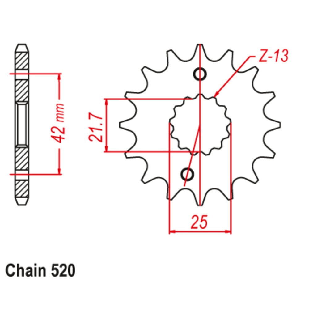 New SUPERSPROX Front Sprocket Stealth High Performance 10S-167-16 | Australian Moto Spares