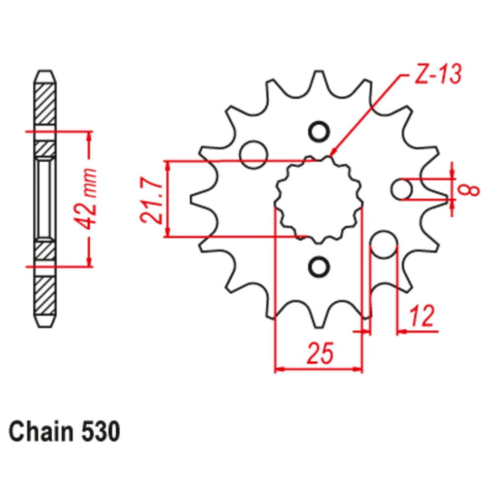 New SUPERSPROX Front Sprocket Stealth High Performance For YAMAHA 10S-168-15 | Australian Moto Spares