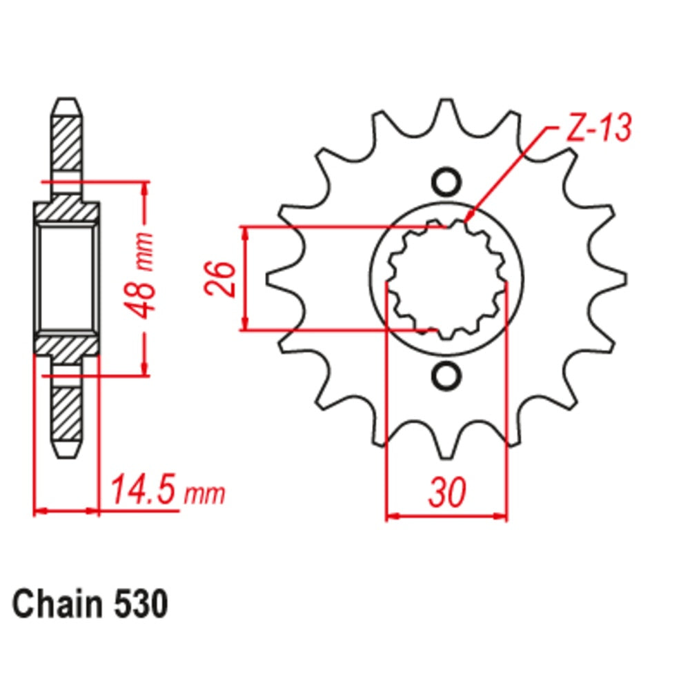 SUPERSPROX Front Sprocket Alternate Pitch Stealth For HONDA 10S-438-17 | Australian Moto Spares
