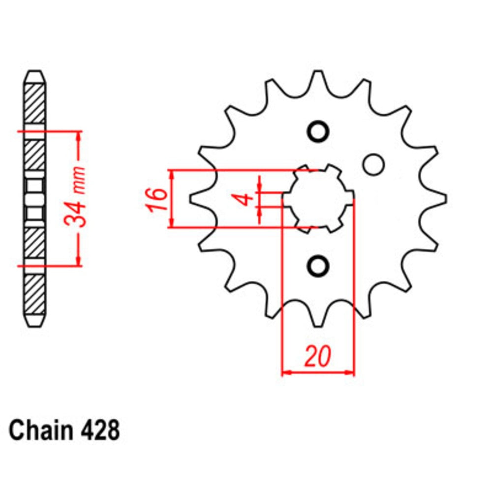 New SUPERSPROX Front Sprocket Stealth High Performance 10S-459-13 | Australian Moto Spares