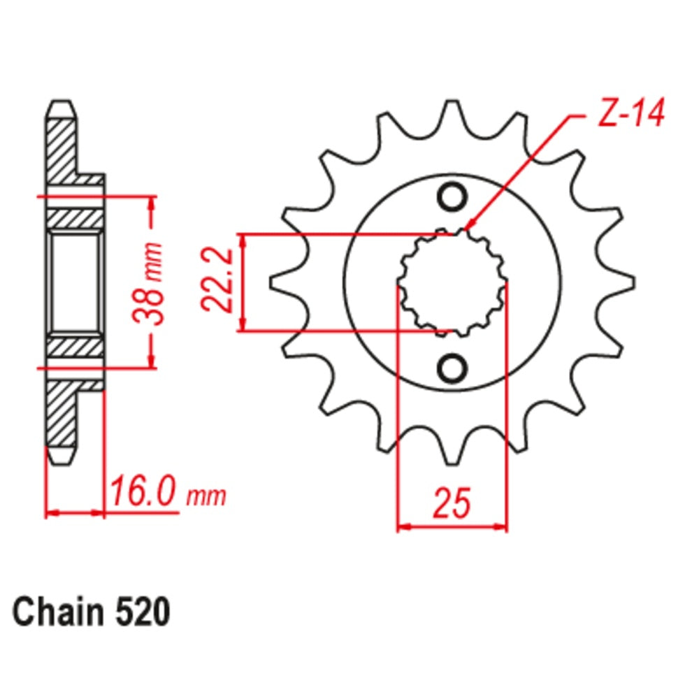 New SUPERSPROX Front Sprocket Stealth High Performance For DUCATI 10S-736-15 | Australian Moto Spares