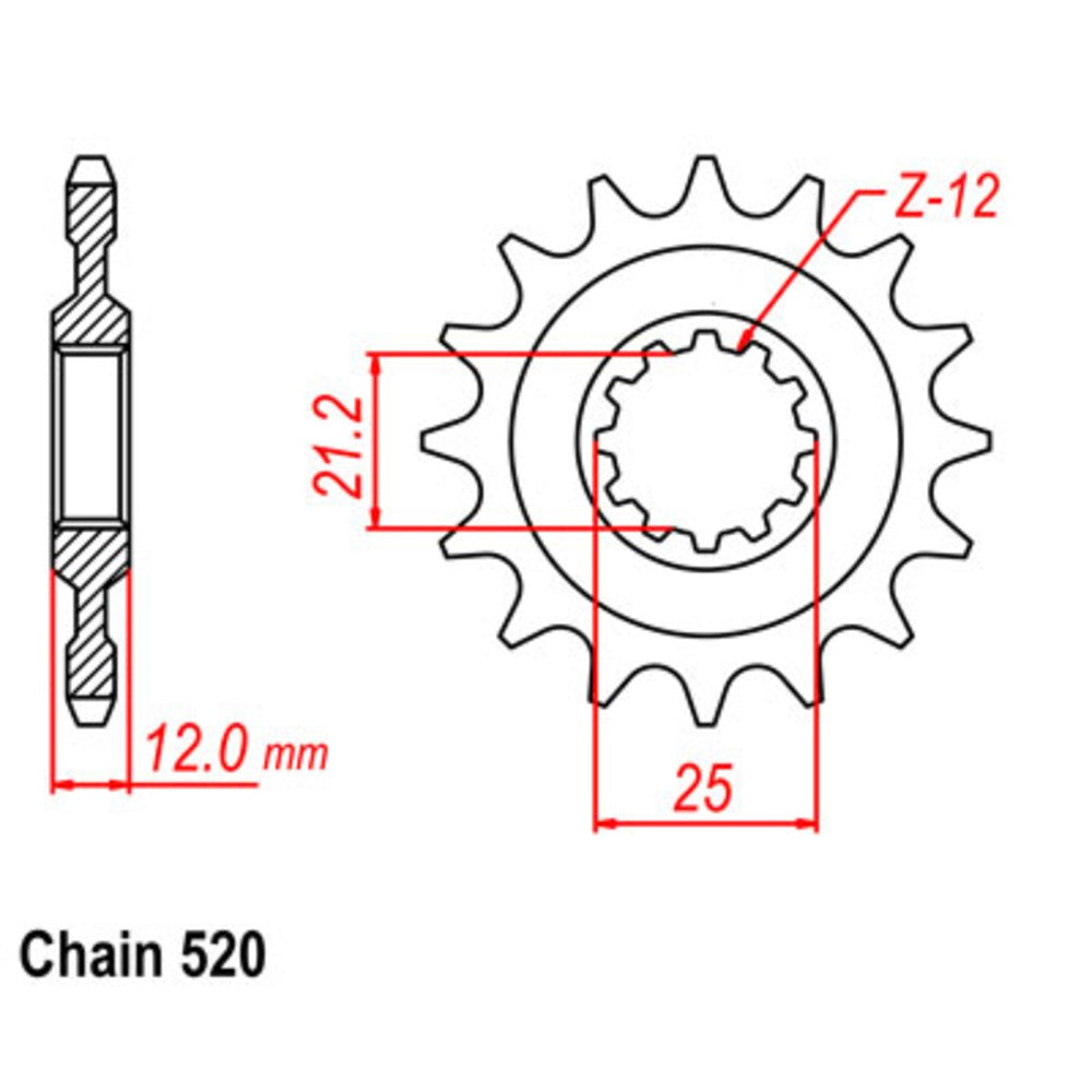 New SUPERSPROX Front Sprocket Stealth High Performance 10S-HQ1-14 | Australian Moto Spares