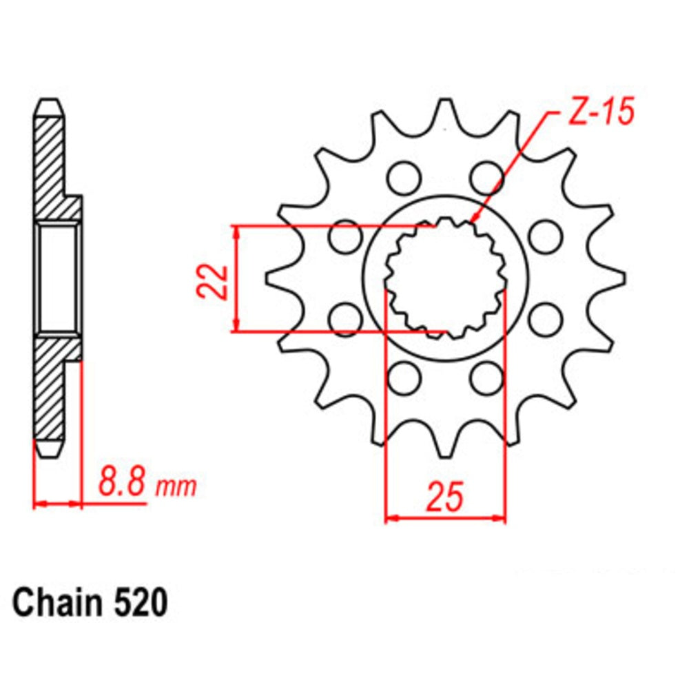 New SUPERSPROX Front Sprocket Stealth High Performance 10S-KT1-14 | Australian Moto Spares