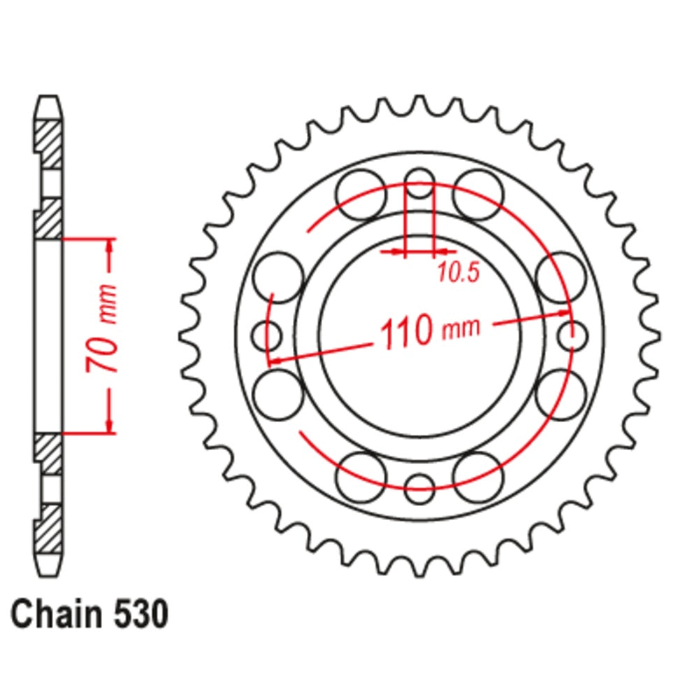 New SUPERSPROX Sprocket Spacer - Rear For HONDA CB400T, CB250T 11-413-SP | Australian Moto Spares