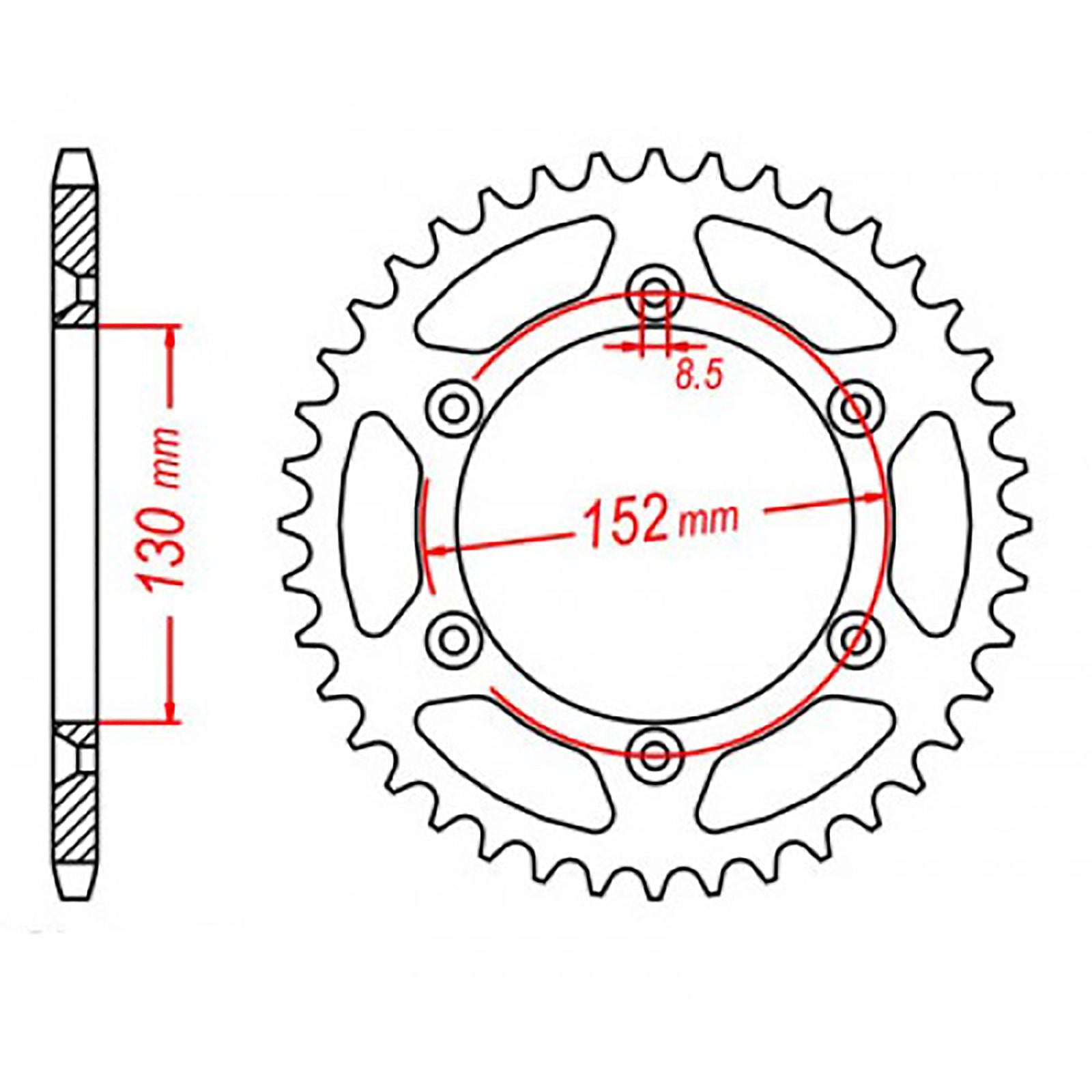 New MTX SPROCKET REAR 706 48T #520 11-706-48