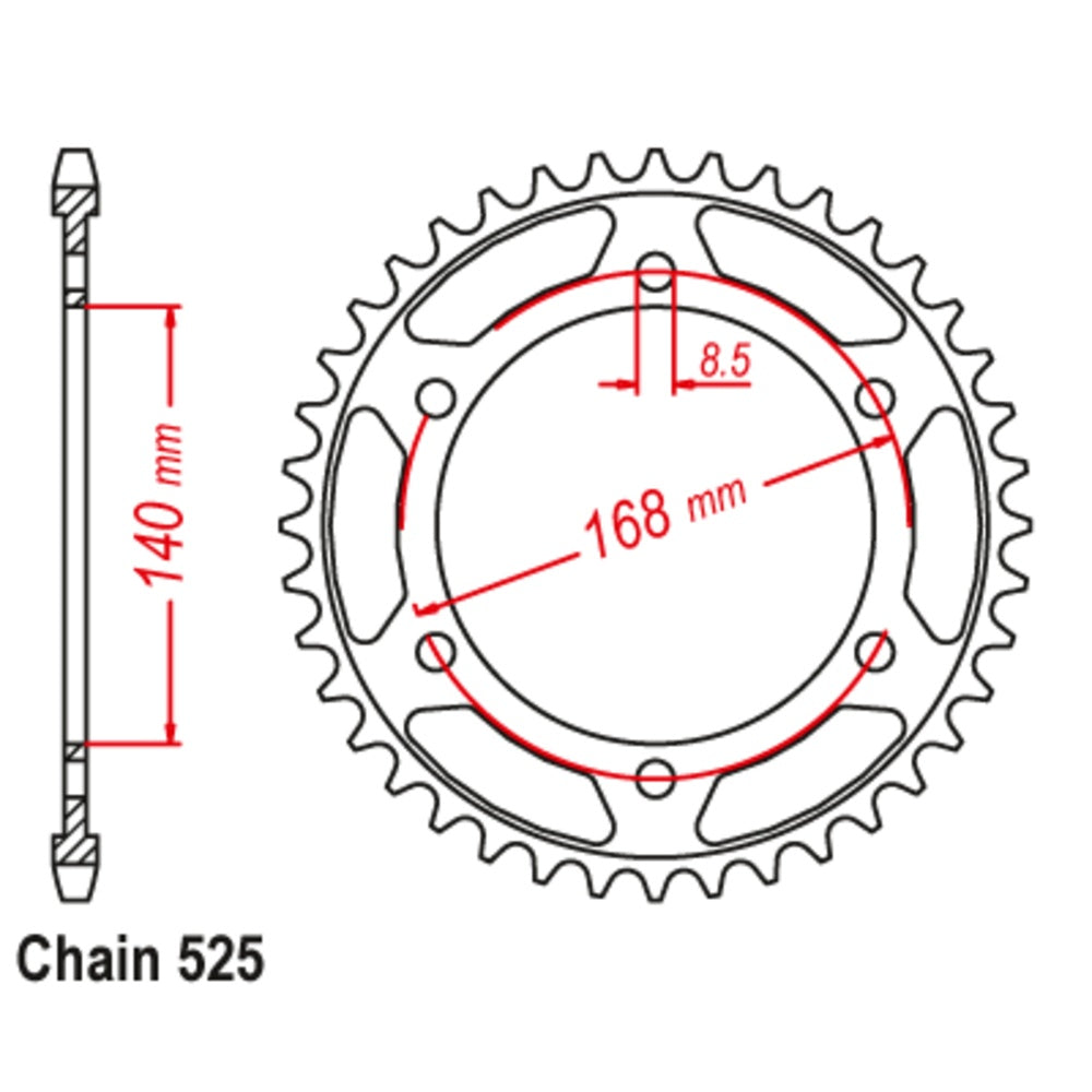 New SUPERSPROX 41T Sprocket Steel - Rear For BMW 11-BM6-41 | Australian Moto Spares