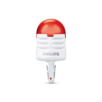 NEW PHILIPS GLOBE W21/5 LED RED 12V