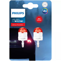 NEW PHILIPS GLOBE W21/5 LED RED 12V