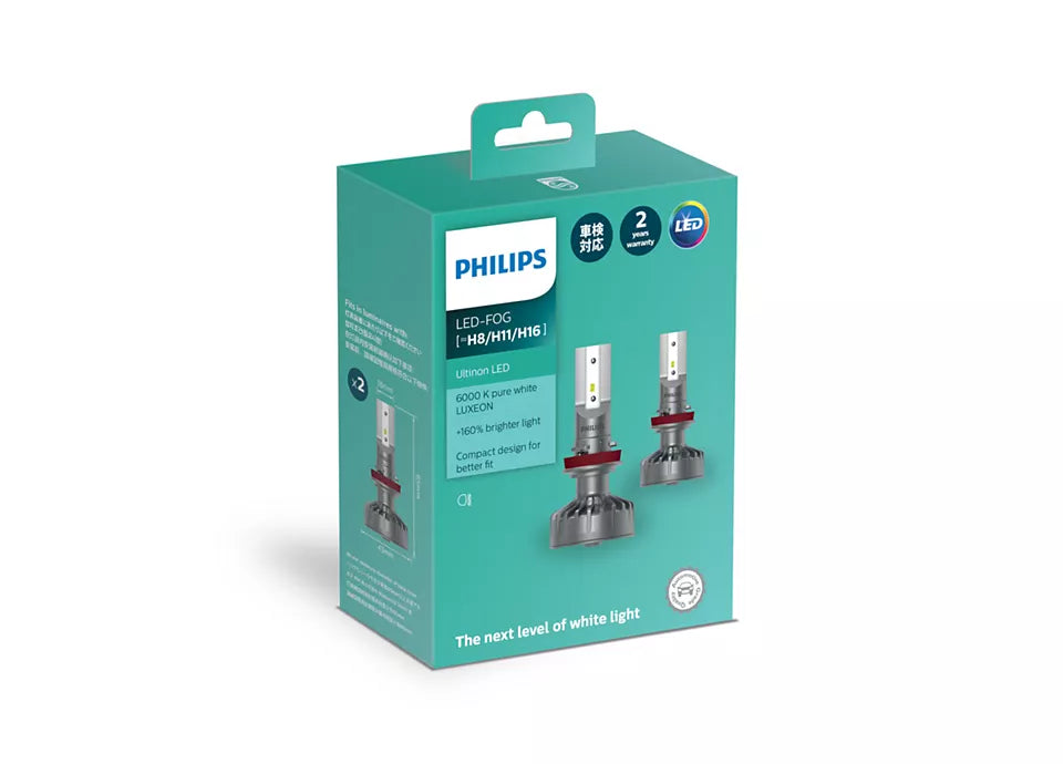 New Philips Led Fog Ultinon Hl H8 H11 H16 (11366Ulx2)