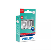 New Philips Globe P21 Led Red 12V (11498Ulrx2) | Australian Moto Spares