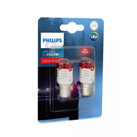 NEW PHILIPS P21/5 LED RED 12V 2PK ULTINON 3000