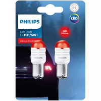 NEW PHILIPS P21/5 LED RED 12V 2PK ULTINON 3000