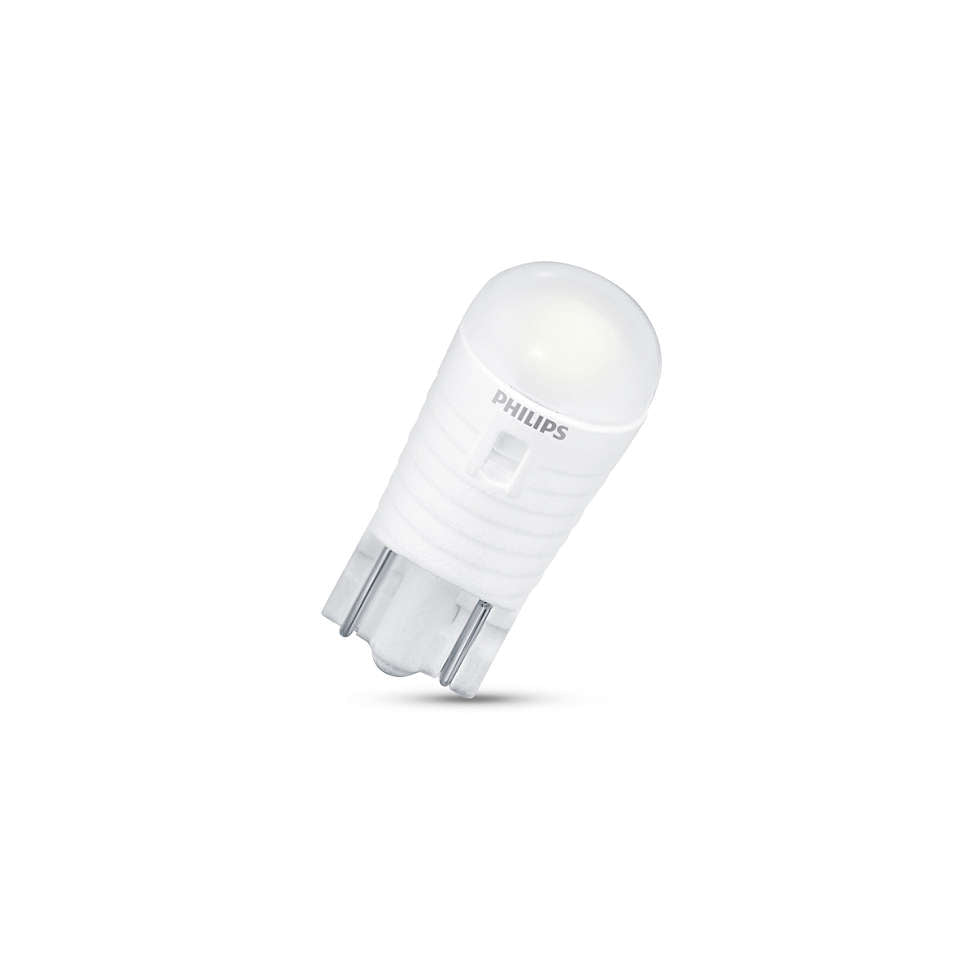 NEW PHILIPS ULTINON 3000 T10 LED PARK GLOBES 2PK