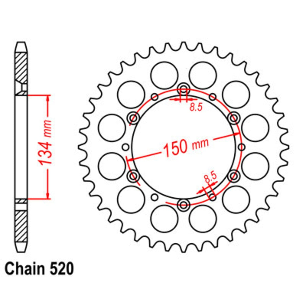 New SUPERSPROX Rear Sprocket Stealth Composite High Performance 11S-110-49 | Australian Moto Spares