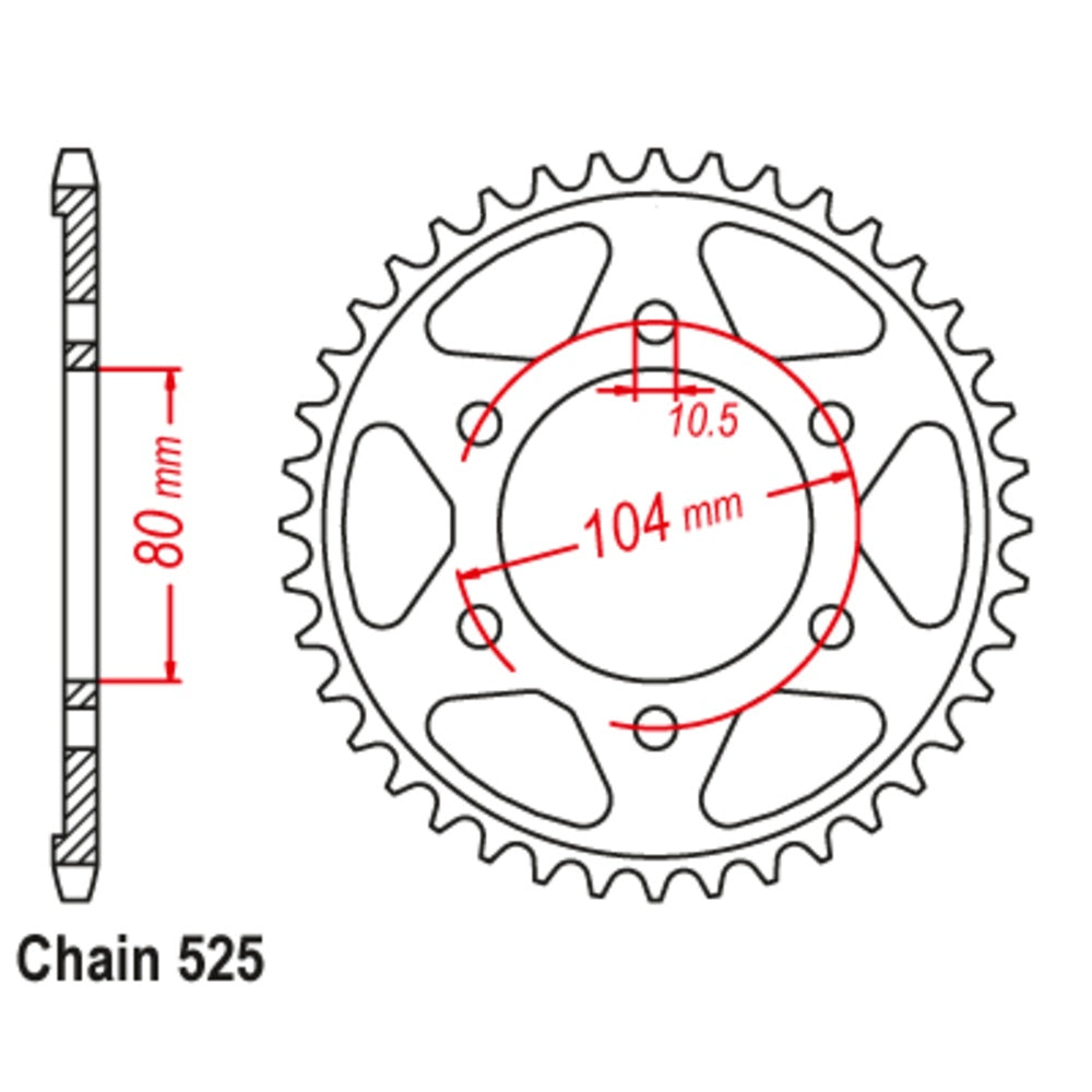 New SUPERSPROX Rear Sprocket Stealth Composite High Performance 11S-503-42BK | Australian Moto Spares
