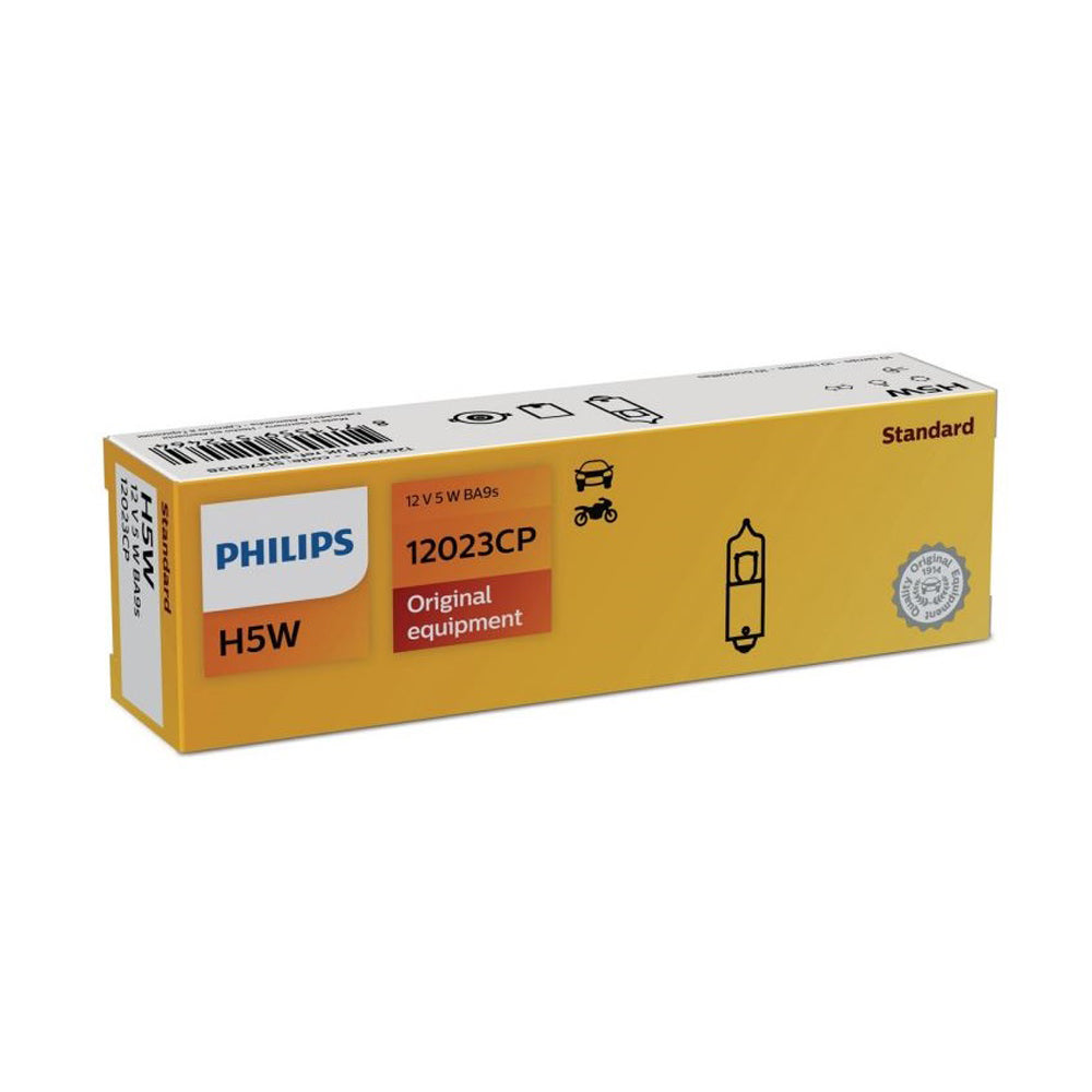 NEW PHILIPS GLOBE H5W 5W BAPs 10PACK