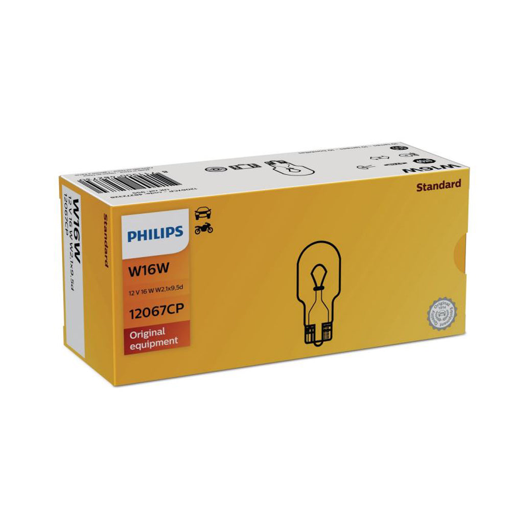 New Philips Globe W16W 12V 10Pack (12067Cp)