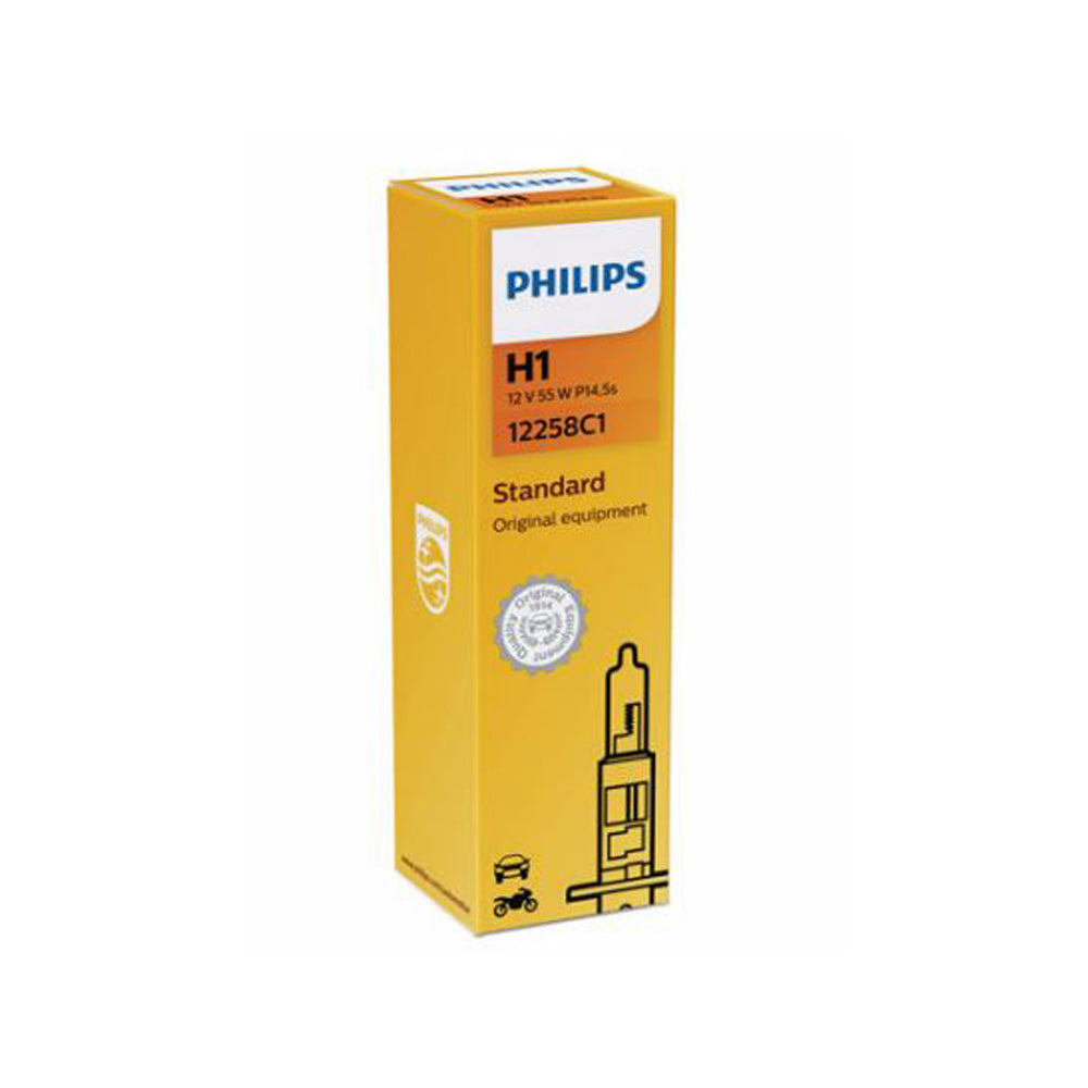 New Philips Globe H1 12V 55W Single Box (12258C1)